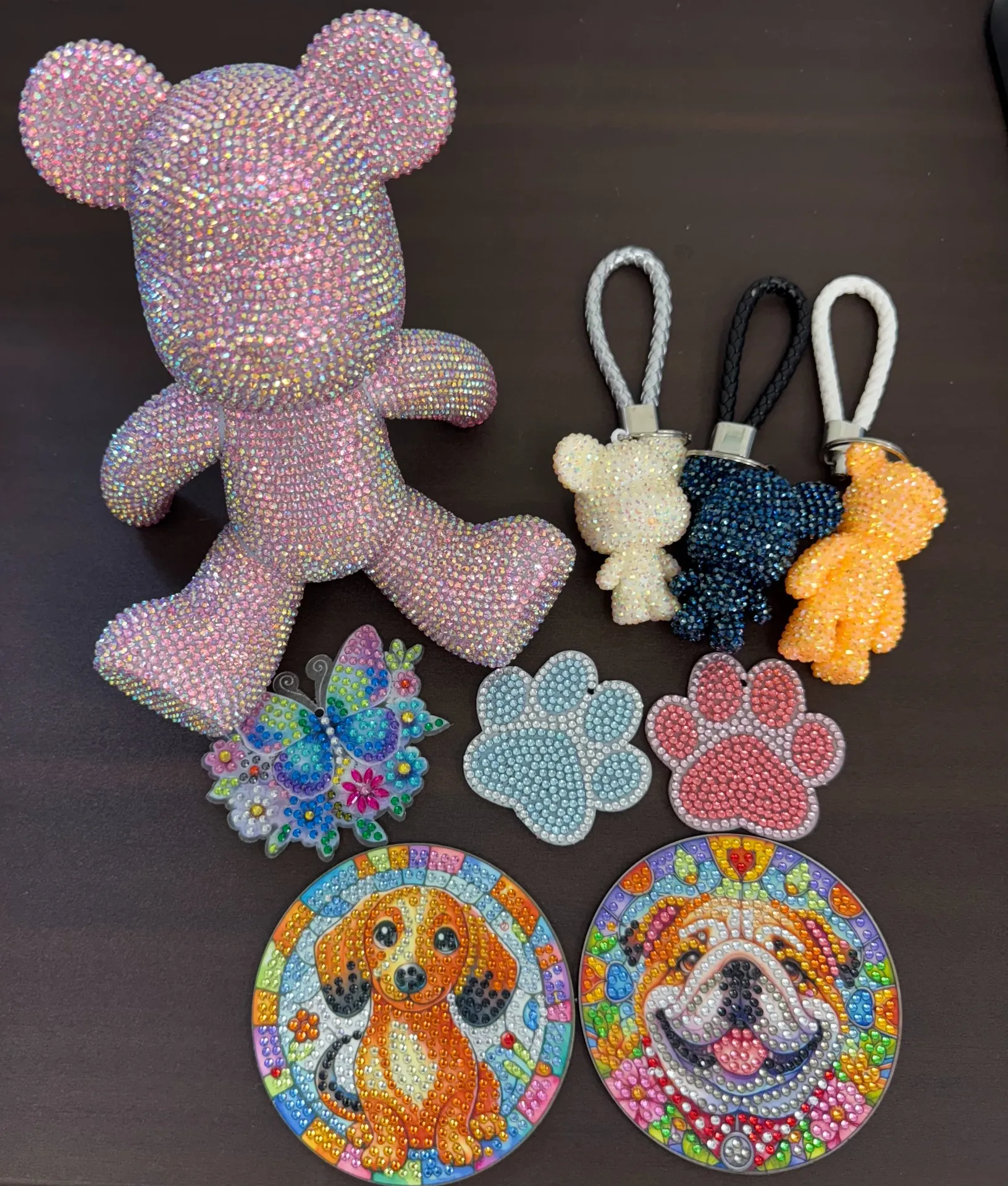 くま・うさぎキラキラキーホルダー